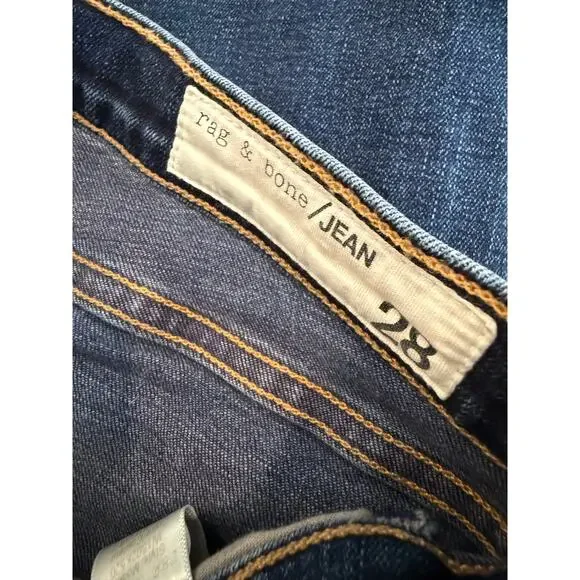 Rag & Bone Skinny Denim Jeans Woodford Dark Wash 28 - Picture 7 of 9